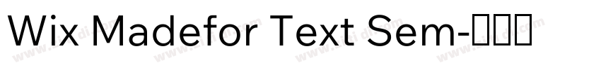 Wix Madefor Text Sem字体转换